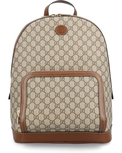 Gucci Gg Supreme Backpack - Natural