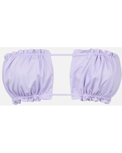 Mc2 Saint Barth Lilac Bandeau Top Swimsuit - Purple