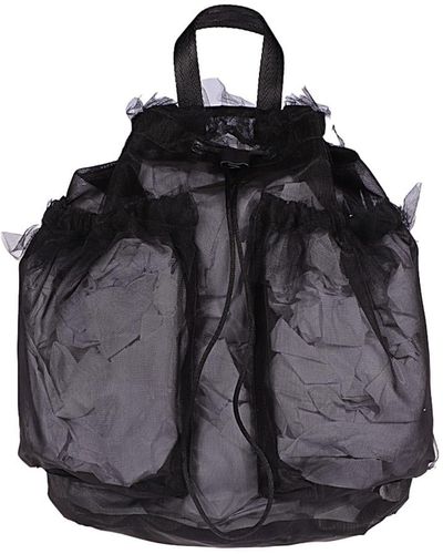 Kara Tulle Backpack - Black