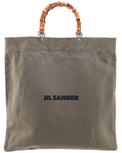 Jil Sander Leather Handbags - Gray