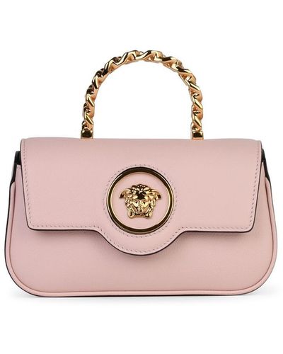 Versace La Medusa Leather Mini Bag - Pink