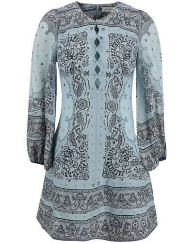 Zimmermann Keyhole Dress - Blue