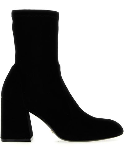 Stuart Weitzman Flare Block Ankle Boots - Black