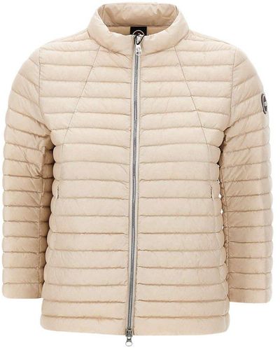 Colmar Stand-Up Collar Quilted Padded Jacket - Natural