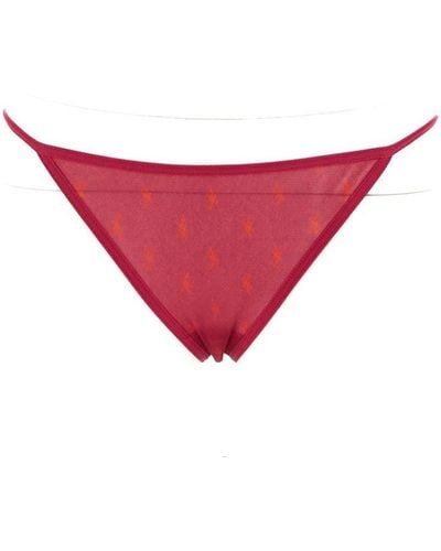 Saint Laurent Monogram Panties - Pink