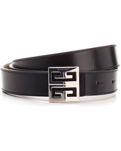 Givenchy 4g Buckle Belt - White