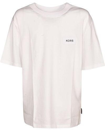 Michael Kors Logo Round Neck T-Shirt - White