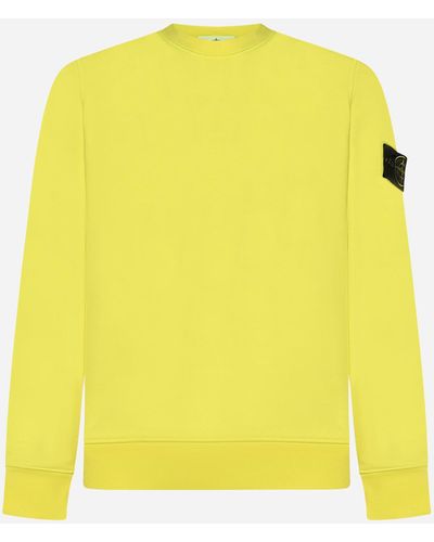 Stone Island Cotton Sweatshirt - Yellow