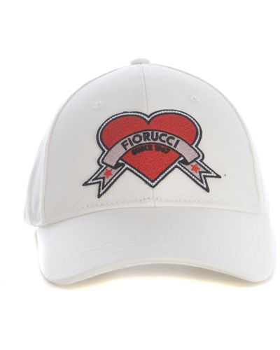 Fiorucci Hat Heart Made Of Cotton - White