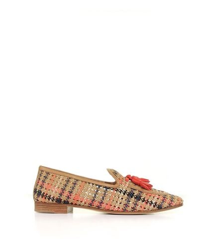 Fratelli Rossetti Loafer With Tartan Motif And Tassels - Multicolour
