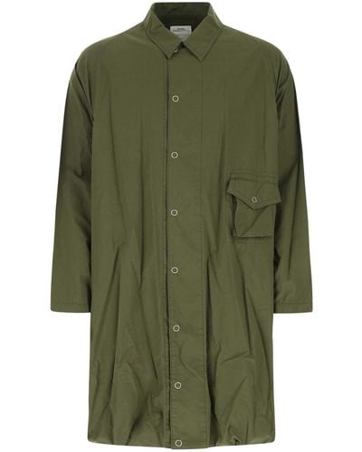Visvim Cotton Overcoat - Green