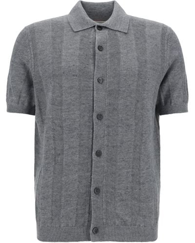 Brunello Cucinelli Polo Shirts - Gray