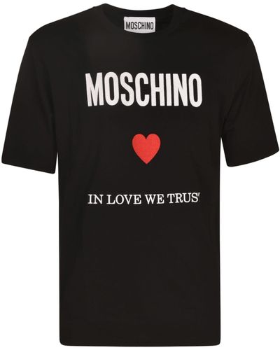 Moschino In Love We Trust T-Shirt - Black