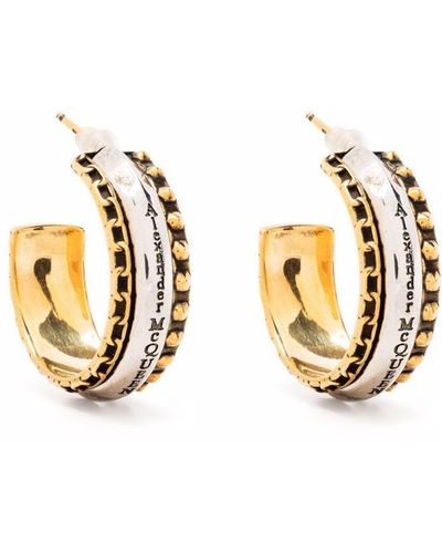 Alexander McQueen Circular Earrings - Metallic