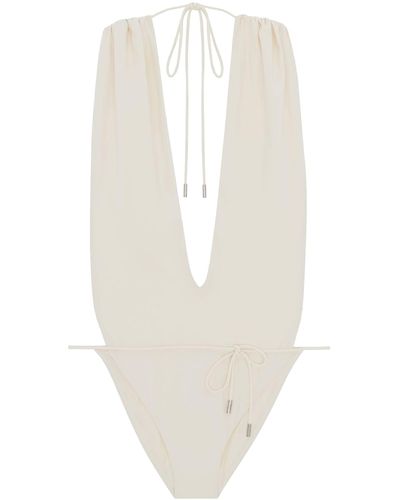 Saint Laurent One-piece Swimsuit Beachwear - White