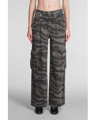 Alexander Wang Jeans In Camouflage Cotton - Gray