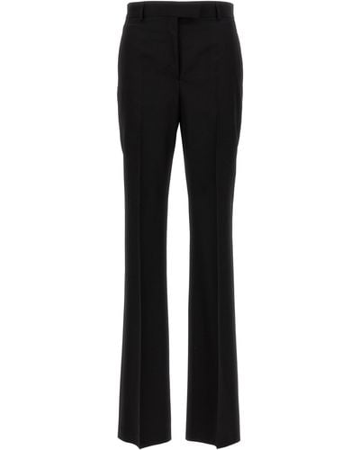 Ferragamo Central Pleated Pants - Black