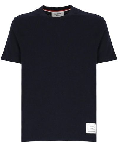 Thom Browne T-shirts And Polos Blue - Black