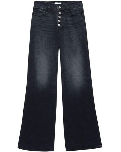 FRAME High-waist Wide-leg Jeans - Blue