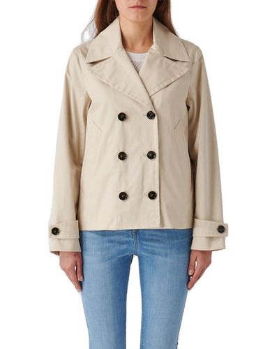 Woolrich Havice Double-Breasted Straight Hem Jacket - Natural