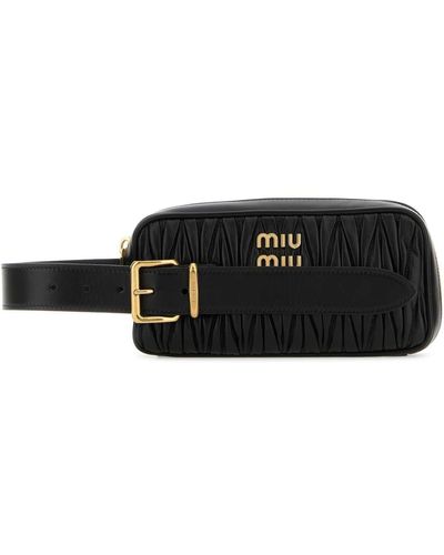 Miu Miu Leather Clutch - Black