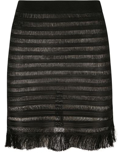 Tom Ford Crochet Knit Skirt - Black