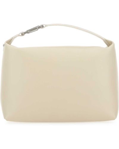 Eera Sand Leather Moonbag Handbag - Natural
