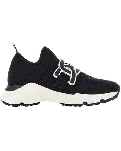 Tod's Kate Knitted Slip-on Trainers - Black