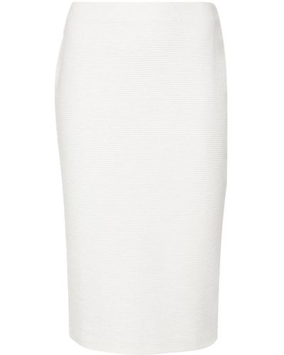 Emporio Armani Longuette Skirt - White