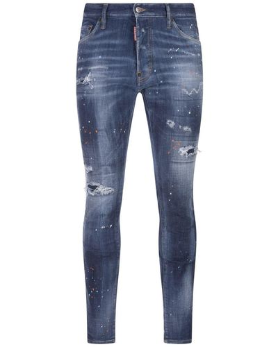 DSquared² Medium Coral Springs Wash Super Twinky Jeans - Blue