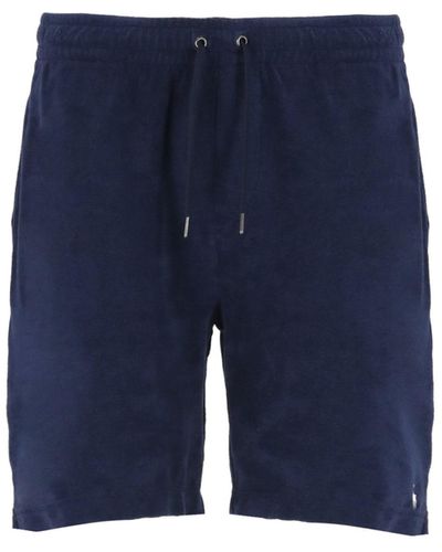 Ralph Lauren Terry Cloth Bermuda Shorts - Blue