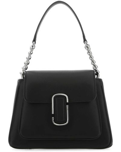 Marc Jacobs Leather Mini J Marc Shoulder Bag - Black