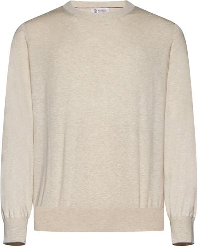 Brunello Cucinelli Sweaters - Natural
