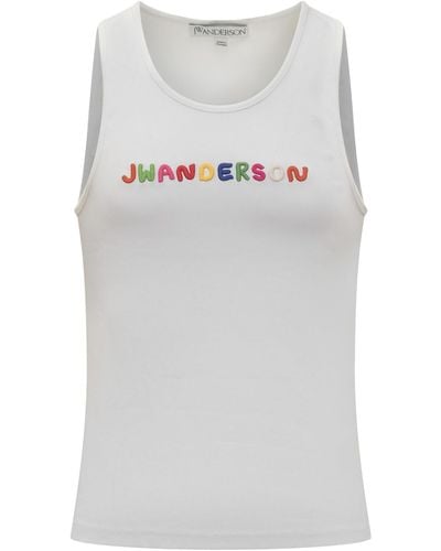 JW Anderson Top With Logo - Gray