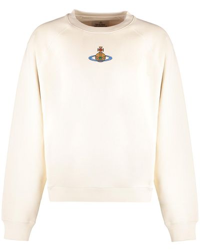 Vivienne Westwood Cotton Crew-Neck Sweatshirt - White