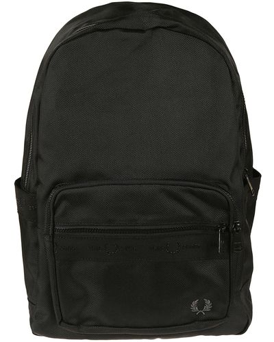 Fred Perry Tonal Tape Backpack - Black