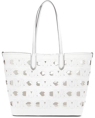 Michael Kors Cut Out Shopping Bag - White