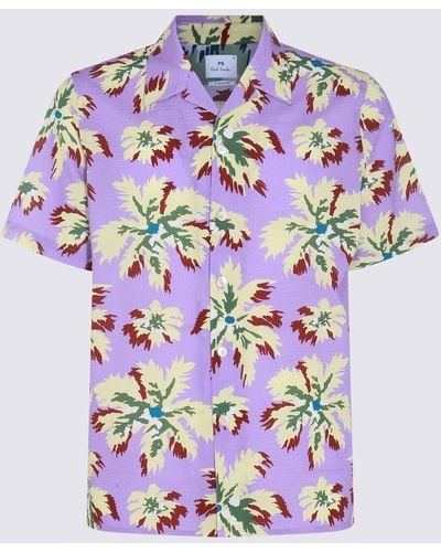 Paul Smith Multicolor Cotton Shirt - Purple