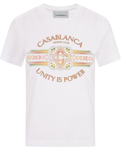 Casablancabrand Unity Is Power T-Shirt - White