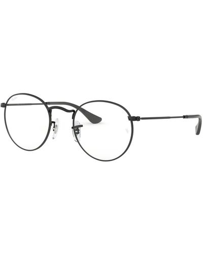 Ray-Ban Round Metal Rx 3447V Eyeglasses - Brown