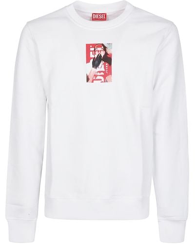 DIESEL S-Ginn N1 Sweatshirt - White