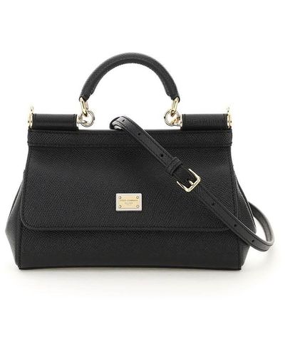 Dolce & Gabbana Small Sicily Top-handle Bag - Black