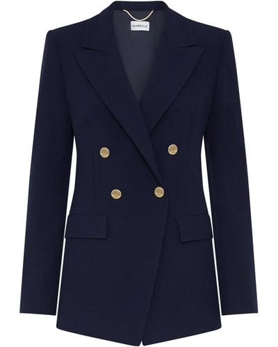 Marella Double-Breasted Jacket - Blue