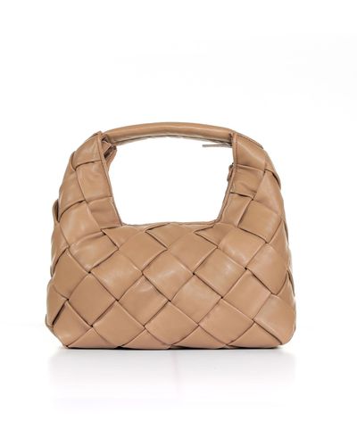 Officine Creative Braided Leather Bag - Natural
