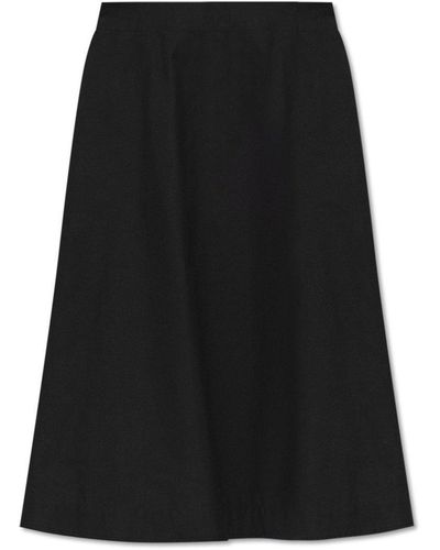 Bottega Veneta Flared Skirt, - Black