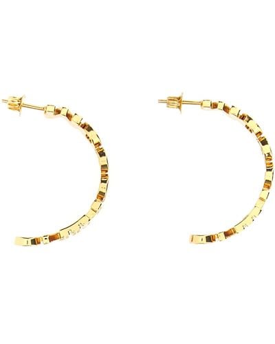 Moschino Logo Earrings Jewelry - Natural