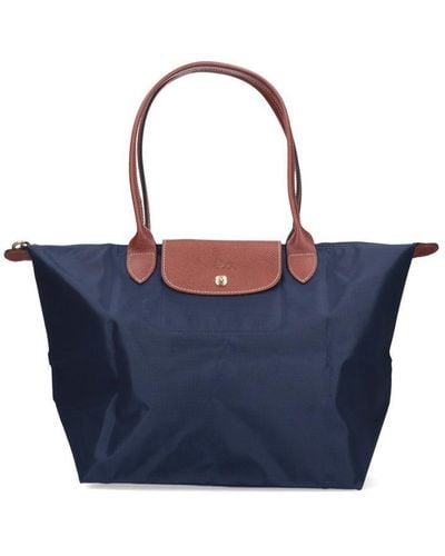 Longchamp Le Pliage Original Large Shoulder Bag - Blue