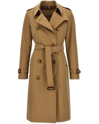 Burberry The Chelsea Coats, Trench Coats - Natural