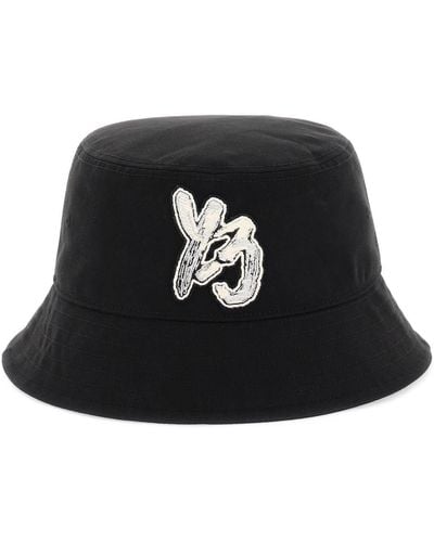 Y-3 Logo Patch Bucket Hat - Black