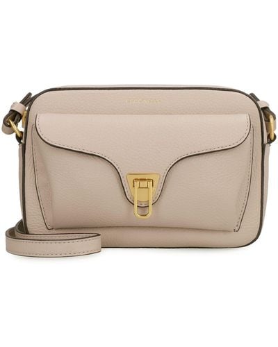 Coccinelle Beat Soft Leather Crossbody Bag - Grey
